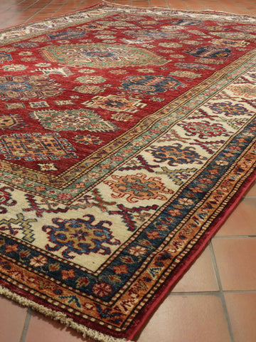 Handmade fine Afghan Kazak rug - 308502