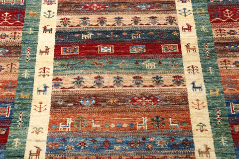 Handmade Afghan Loribaft runner - 308632