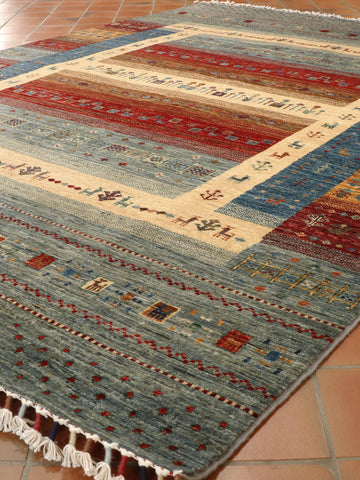 Handmade Afghan Loribaft rug - 308633