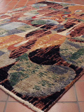 Fine handmade Afghan Abstract rug - 308949