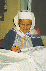 Handmade Uzbek Suzani Silk Cushion - 307746AQ